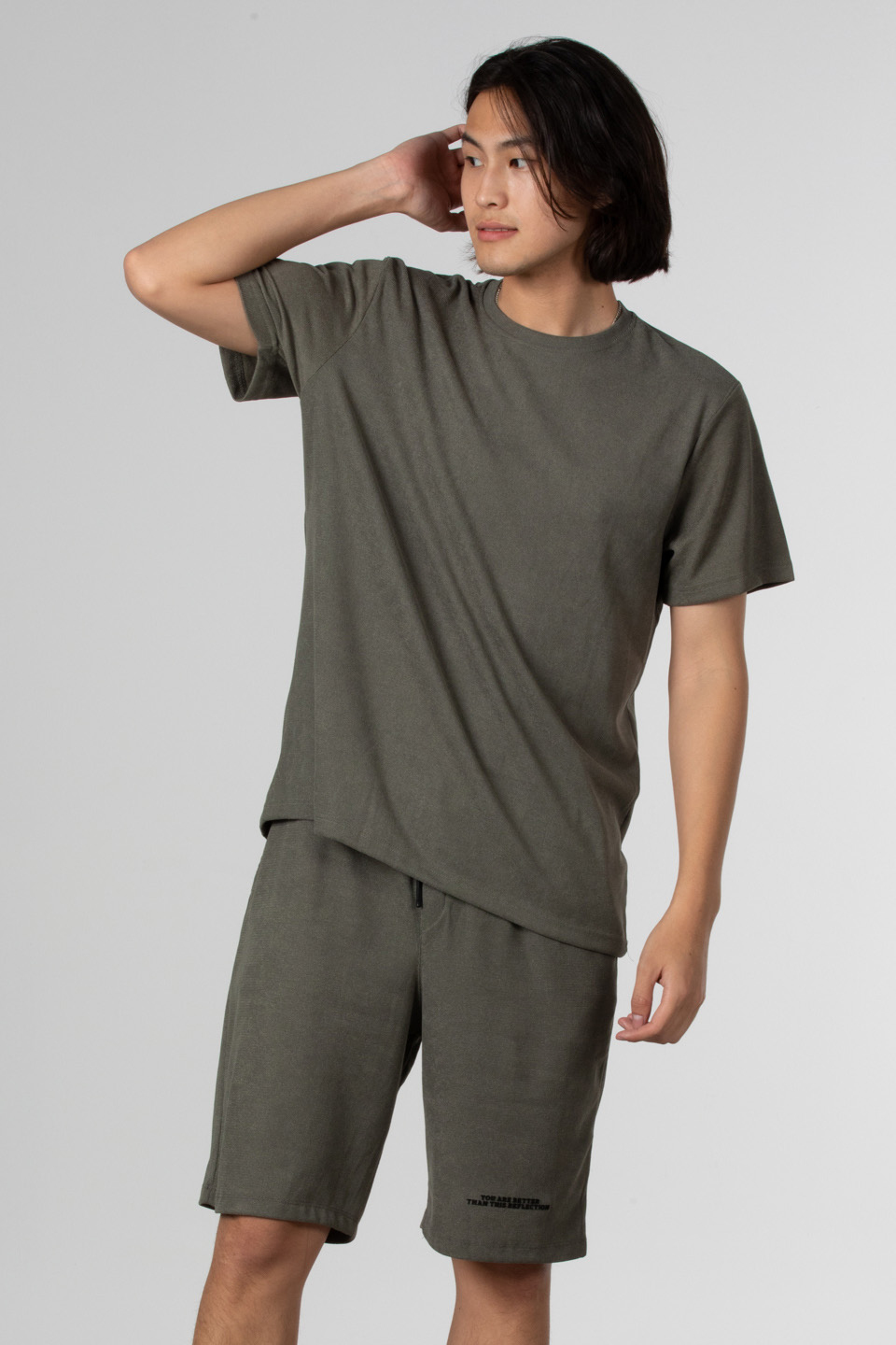 Buklet jakar t-shirt-8032 Haki