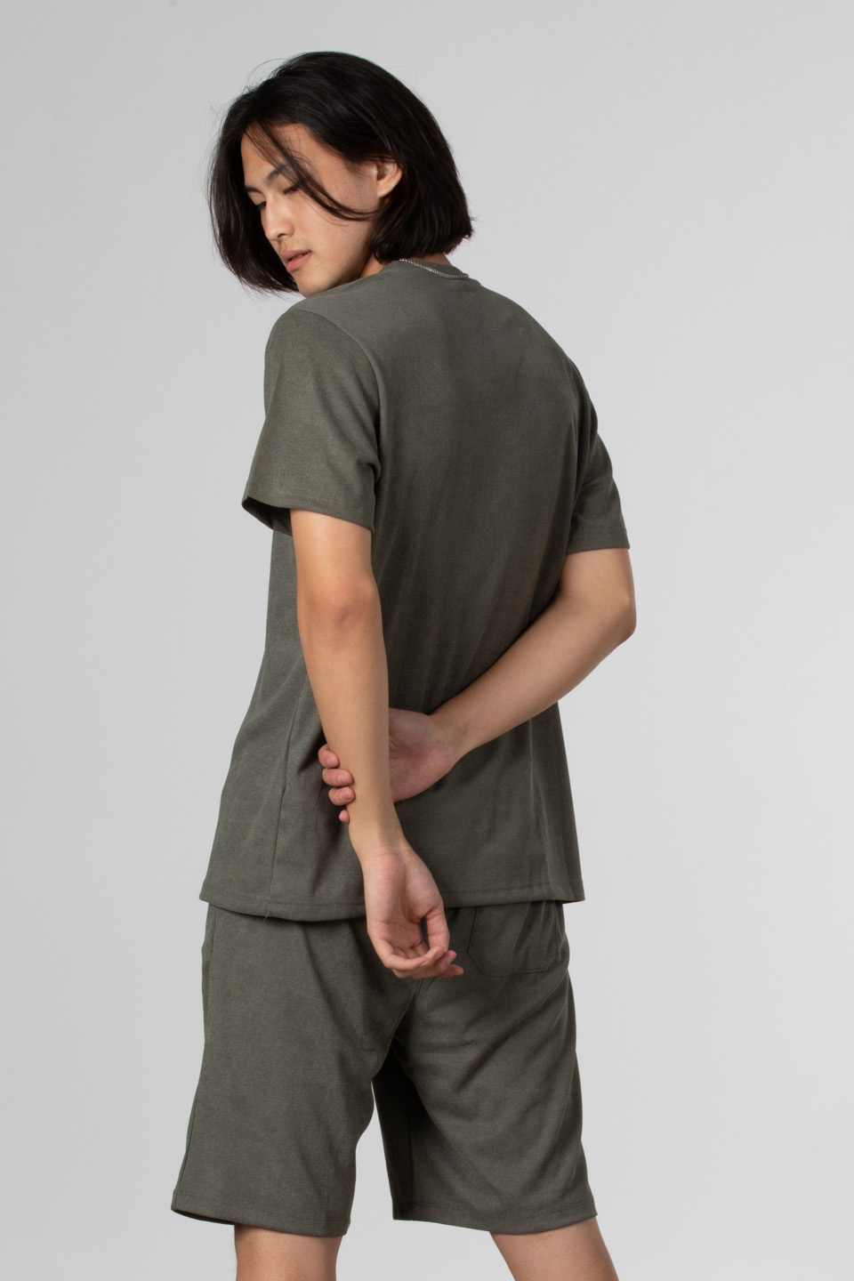 Buklet jakar t-shirt-8032 Haki