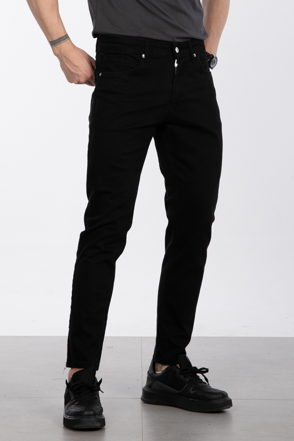 Carrot fit pantolon-1592 Siyah