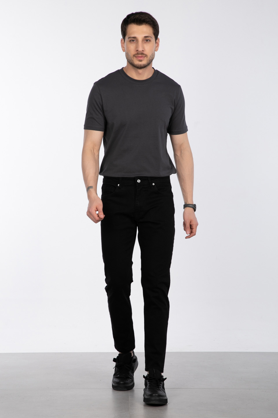 Carrot fit pantolon-1592 Siyah