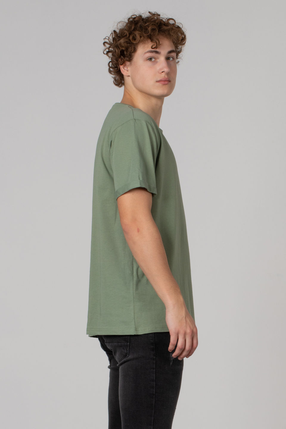 Cep zikzak baskılı t-shirt-2311 Elma