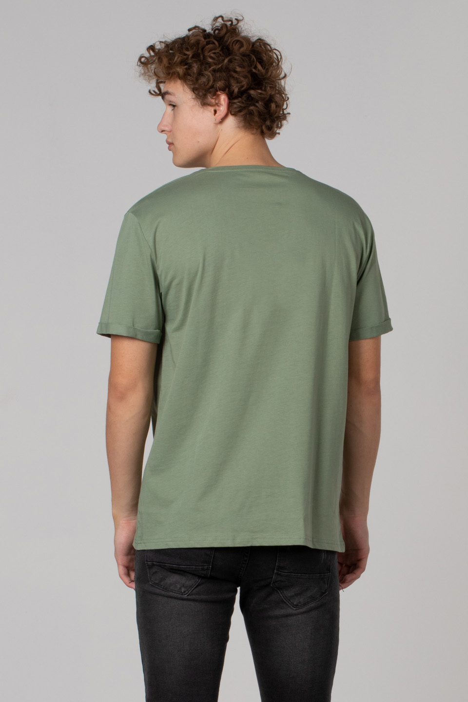 Cep zikzak baskılı t-shirt-2311 Elma