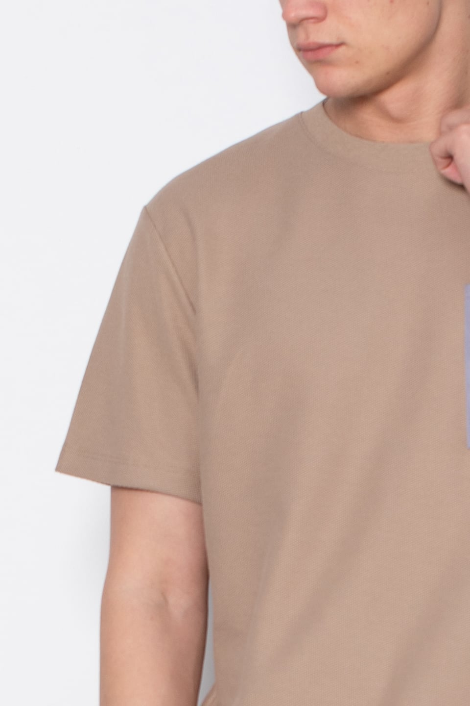 Cepli bisiklet yaka pike t-shirt-2351-1 Vizon
