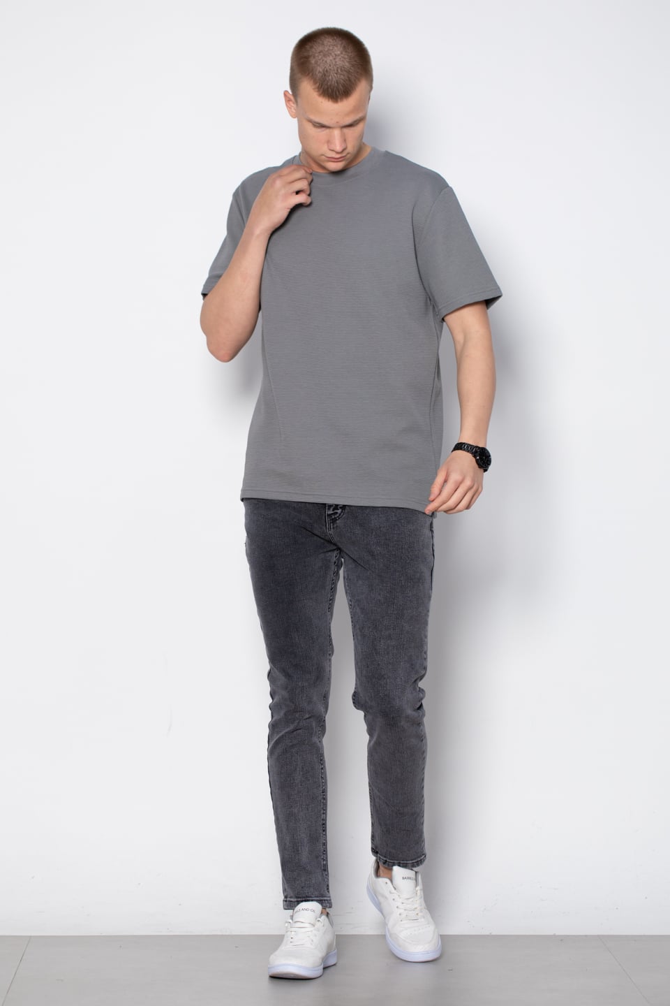 Cepli ottoman t-shirt-2305 A.Haki