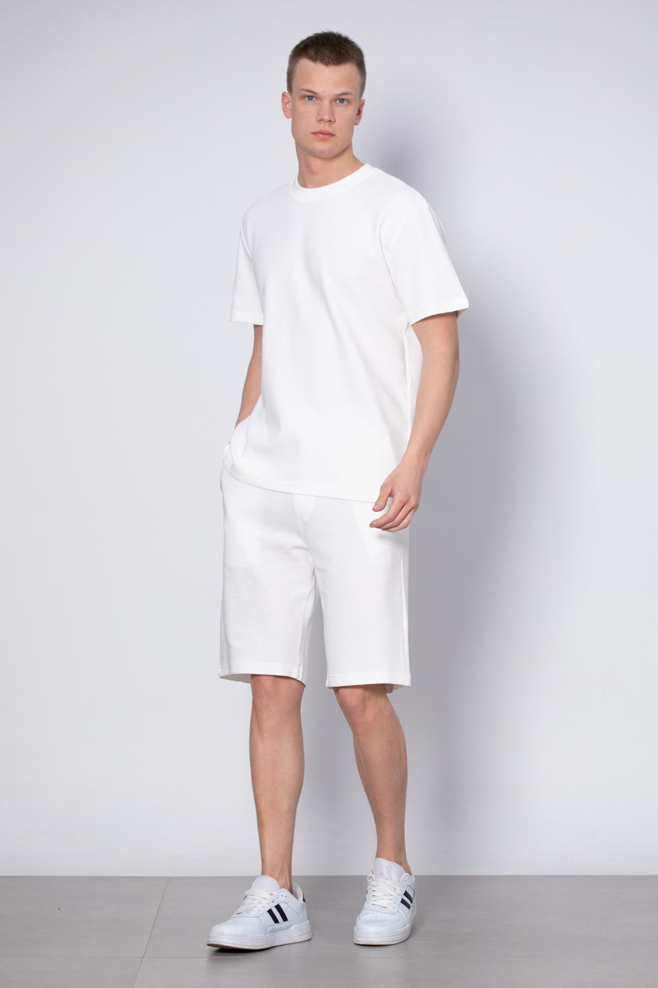Cepli ottoman t-shirt-2305 Ekru