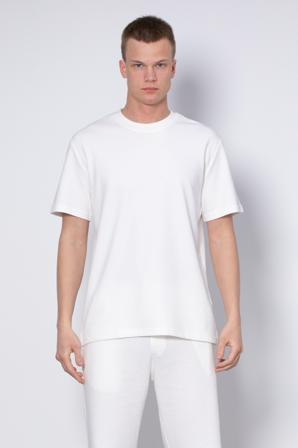 Cepli ottoman t-shirt-2305 Ekru