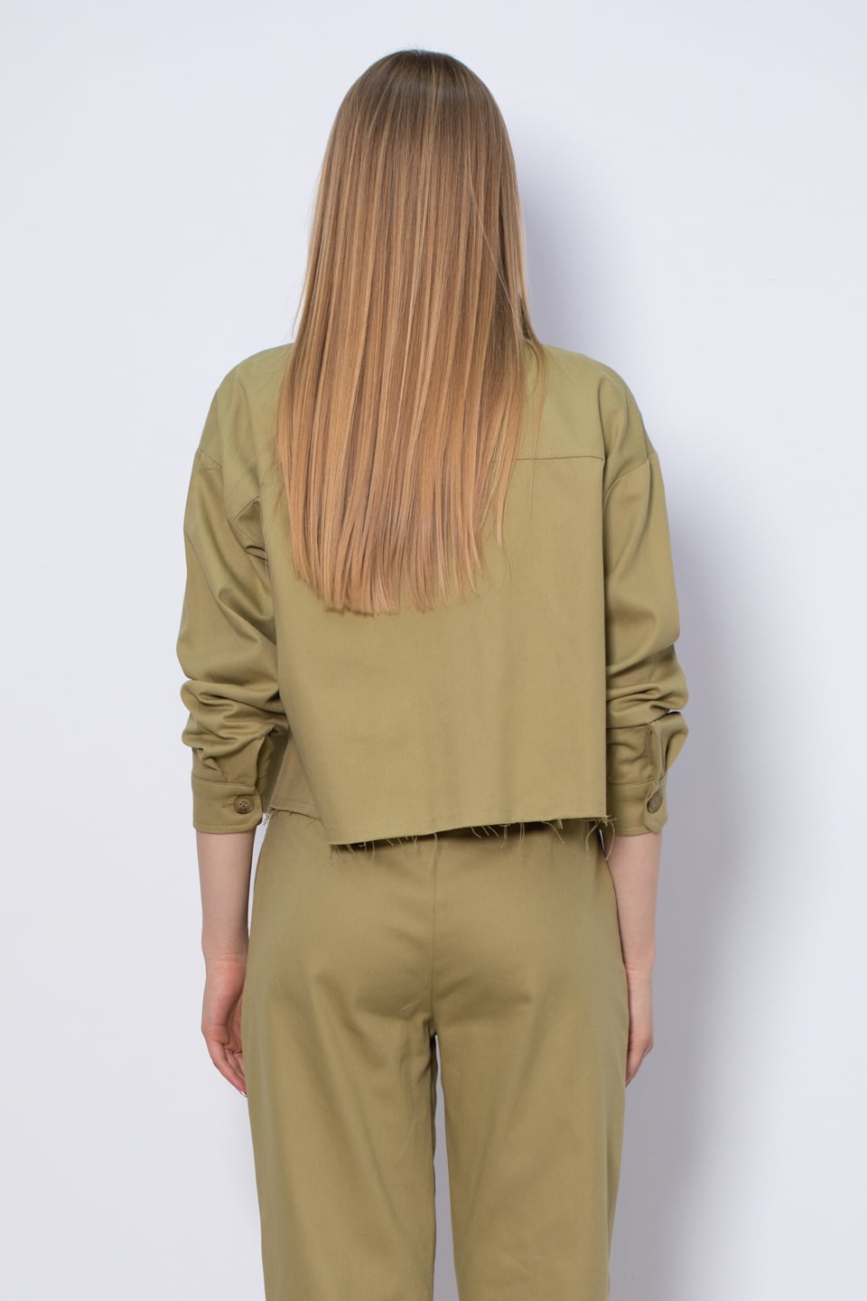 Çift cep ceket-8162 Haki