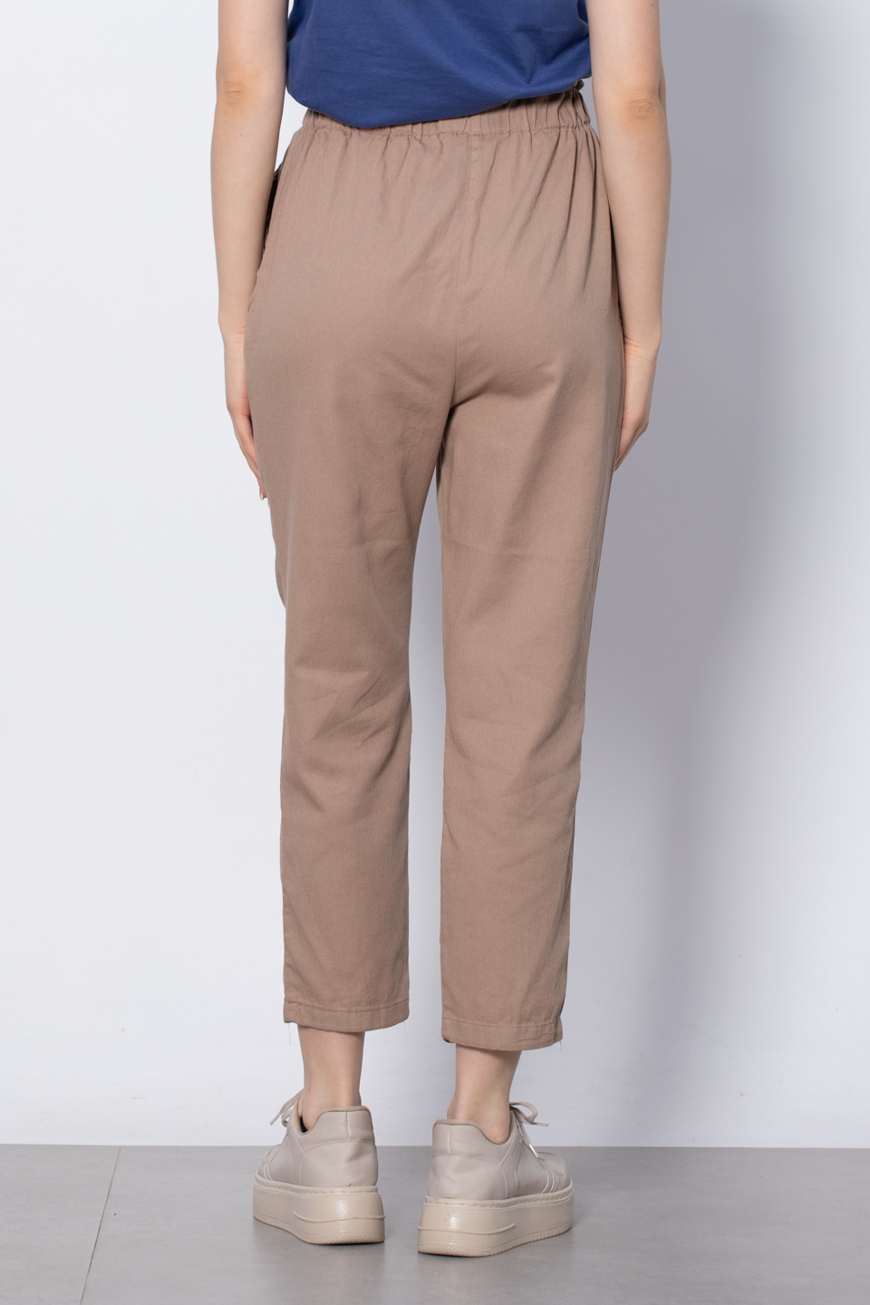 Çift cep kapaklı pantolon-006 Vizon