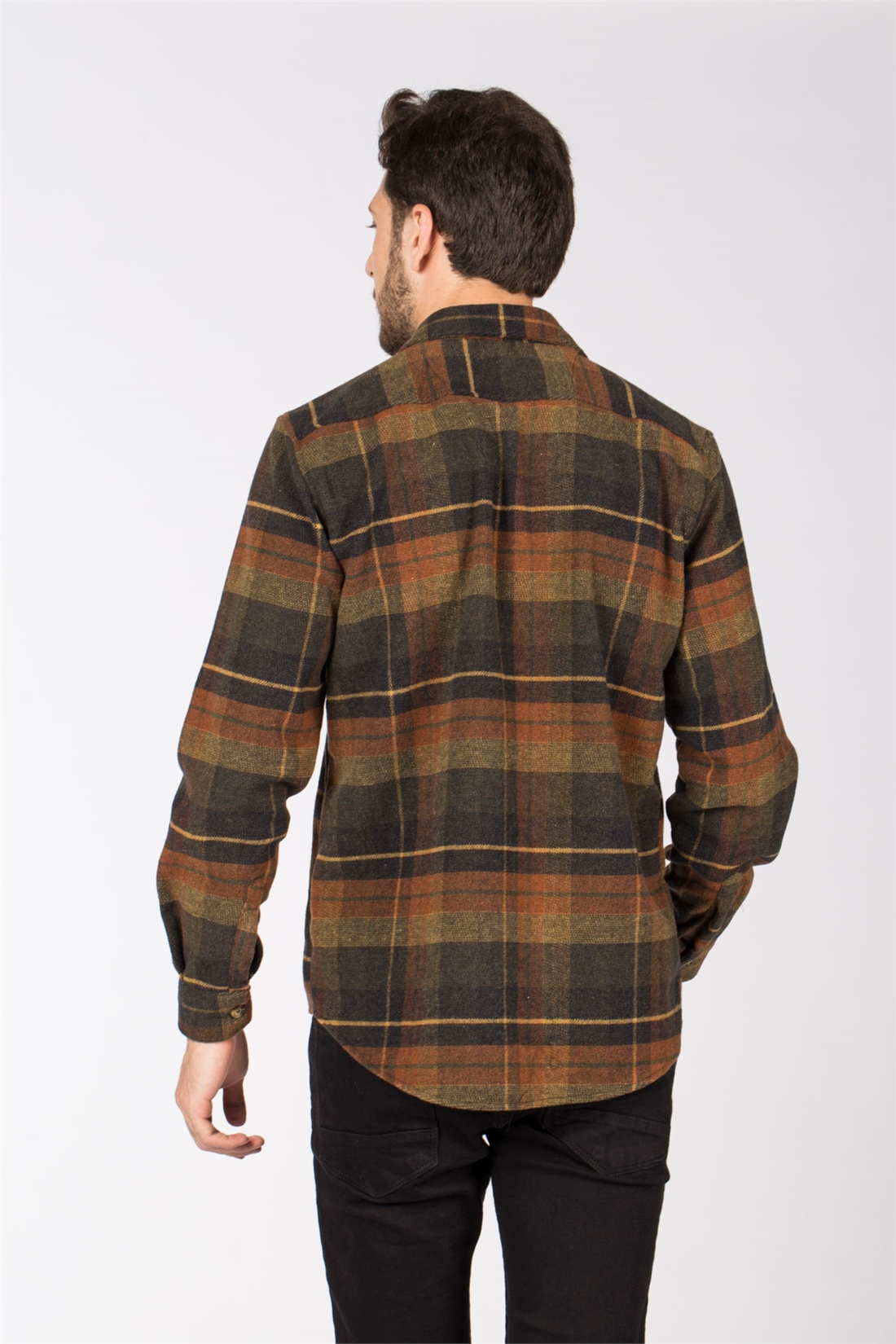 Çift Cepli Gömlek-Haki