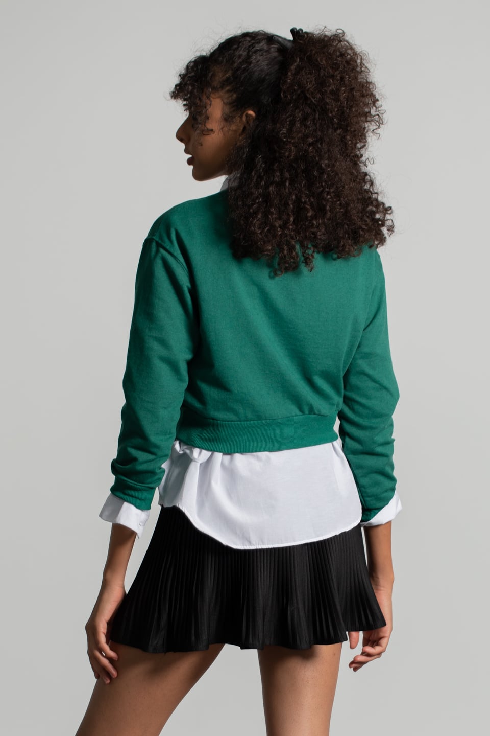 Colorado Baskılı Kısa Sweatshirt - Benetton