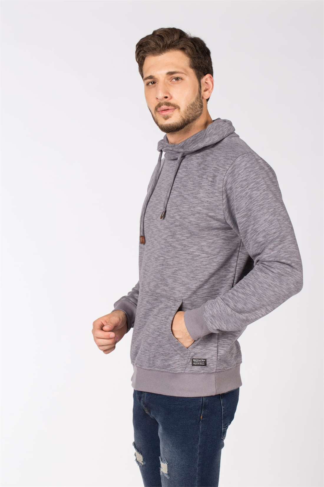 Degaje Yaka Sweatshirt-Füme