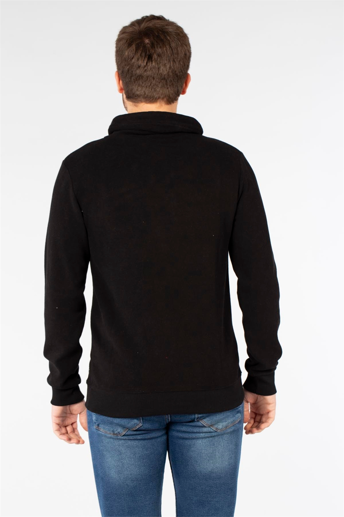 Degaje Yaka Sweatshirt-Siyah
