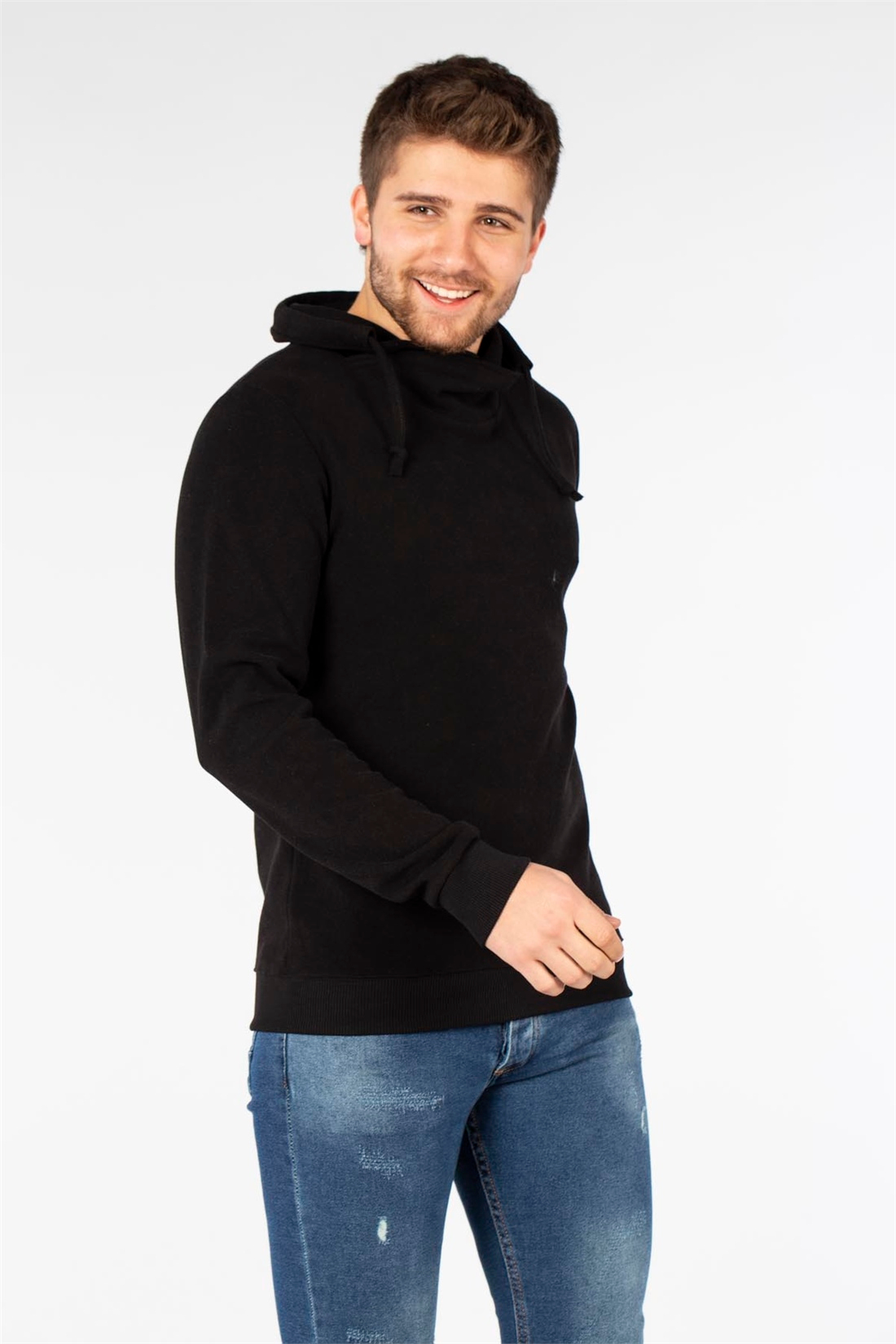 Degaje Yaka Sweatshirt-Siyah