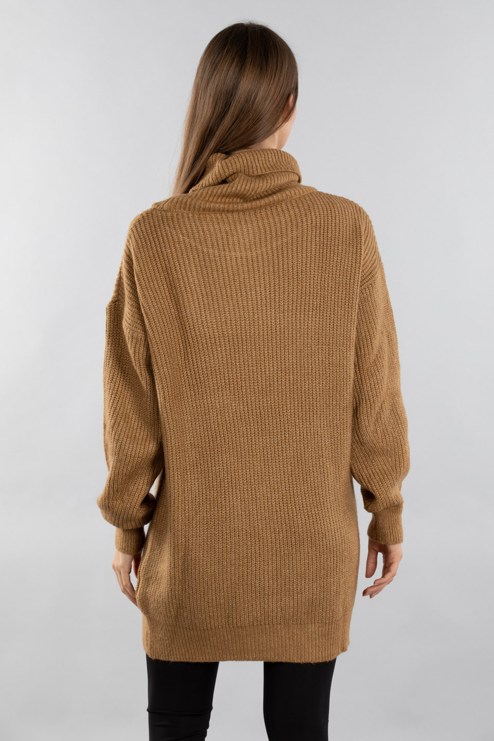 Degaje yaka triko kazak-18046 Camel