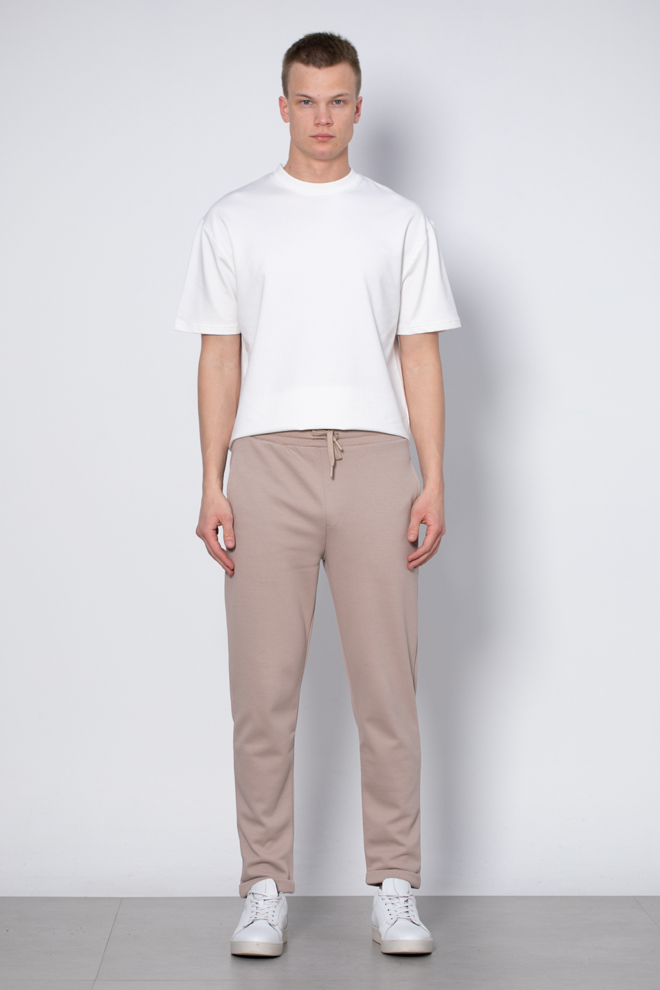 Double paça pantolon-9036 Kum Beji