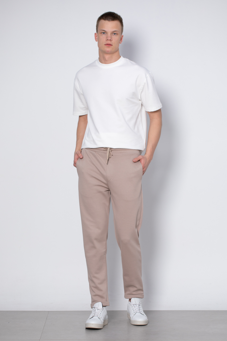 Double paça pantolon-9036 Kum Beji