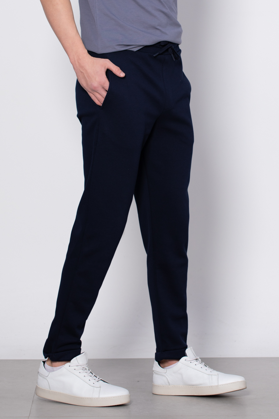 Double paça pantolon-9036 Lacivert