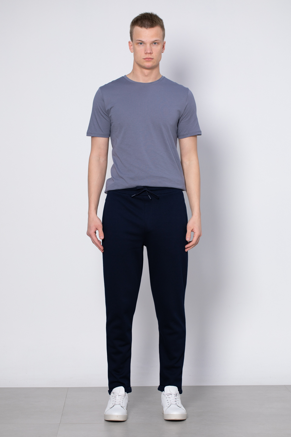 Double paça pantolon-9036 Lacivert