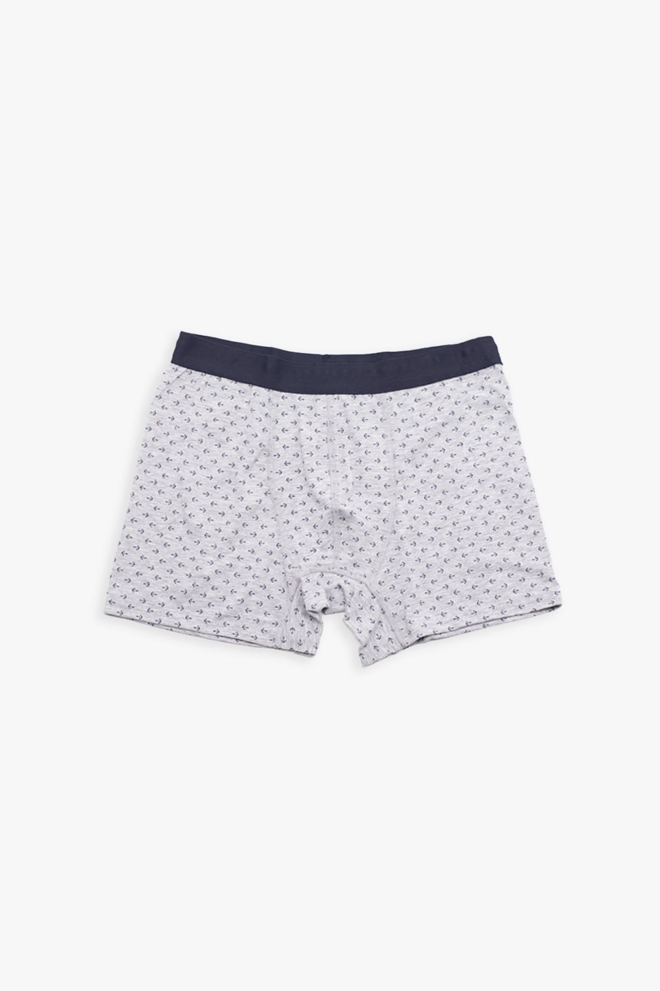 Erkek Çapa Desenli Boxer - Gri