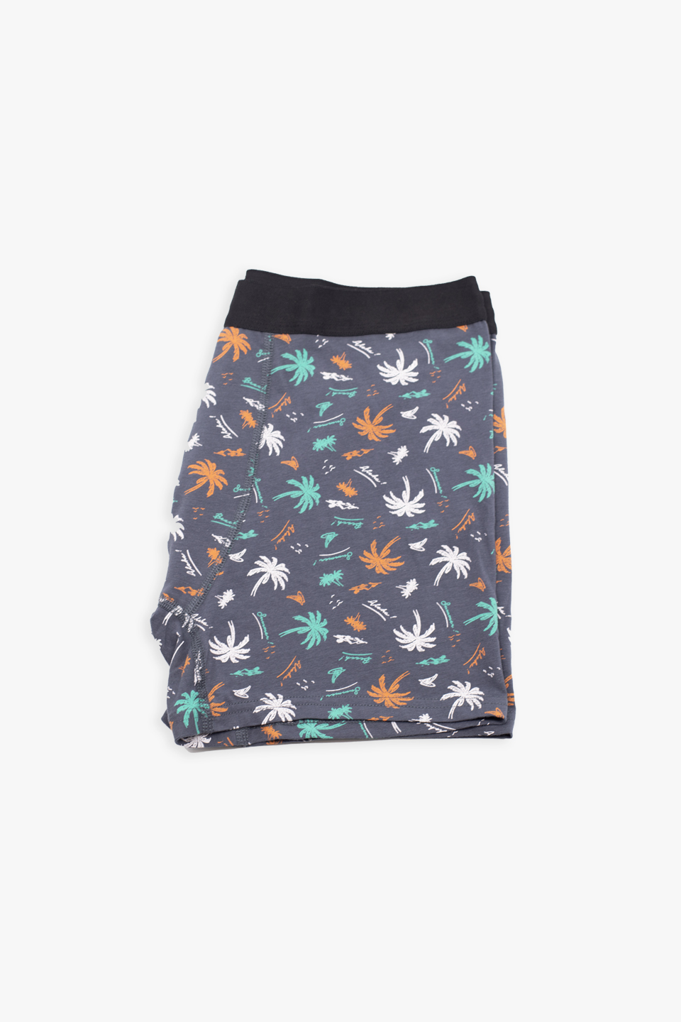 Erkek Palmiye Desenli Boxer - Füme