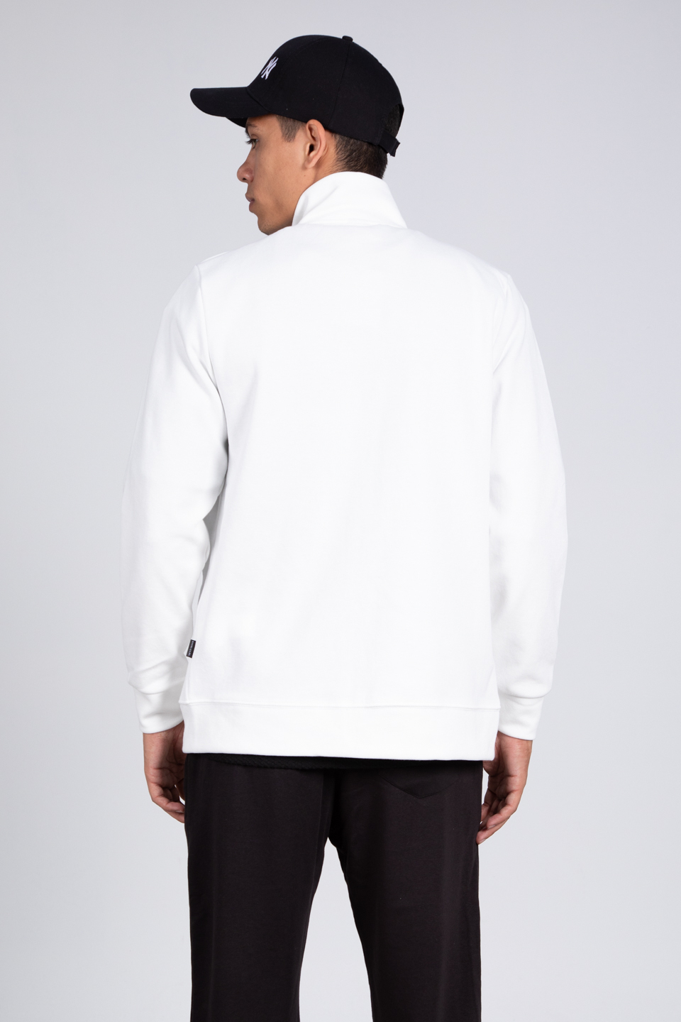 Fermuarlı cepli spor ceket-9058 Ekru