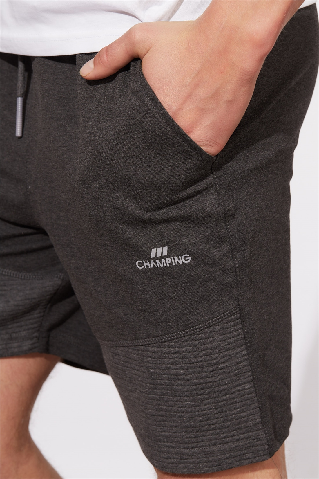 Garnili Şort-Antrasit