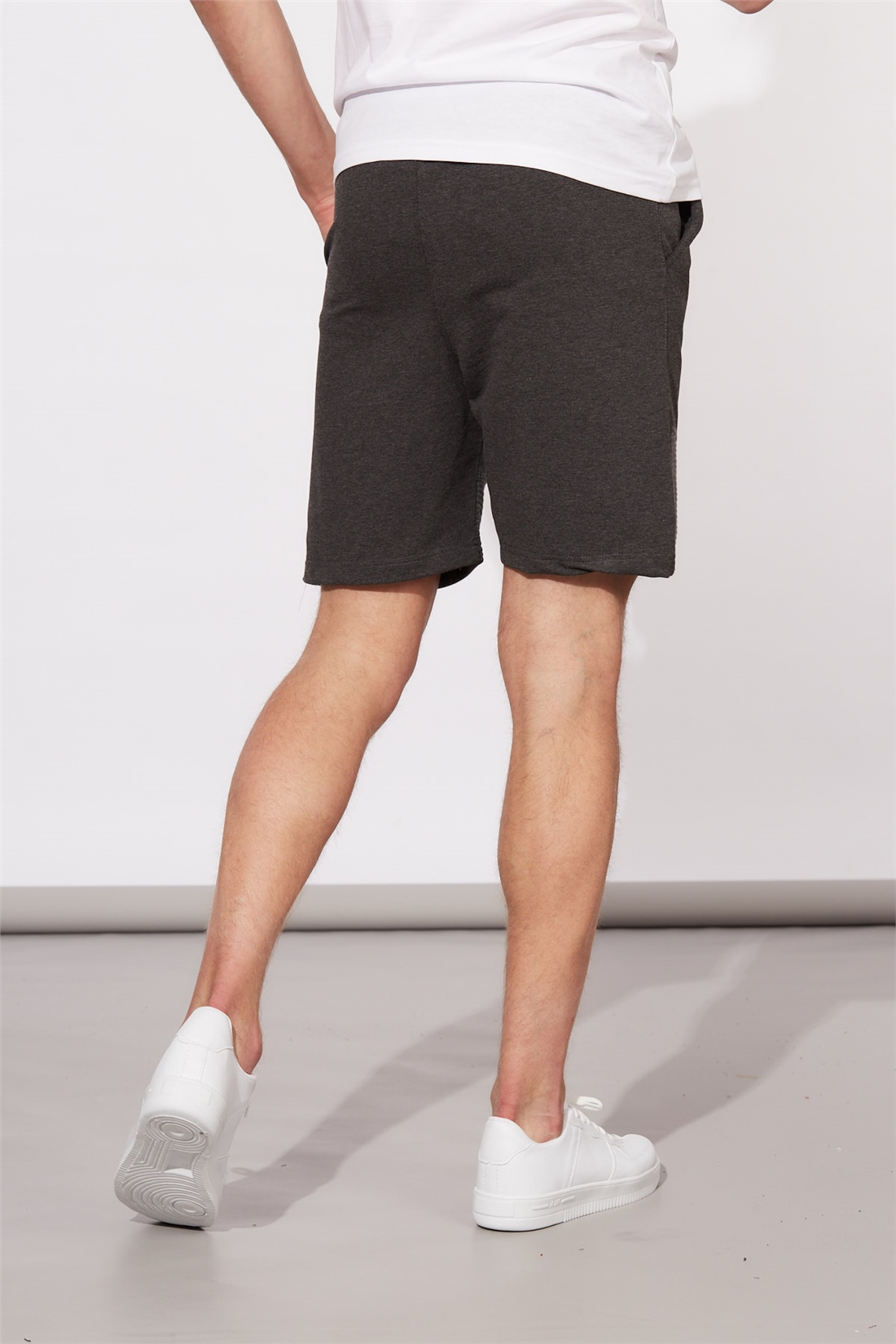 Garnili Şort-Antrasit