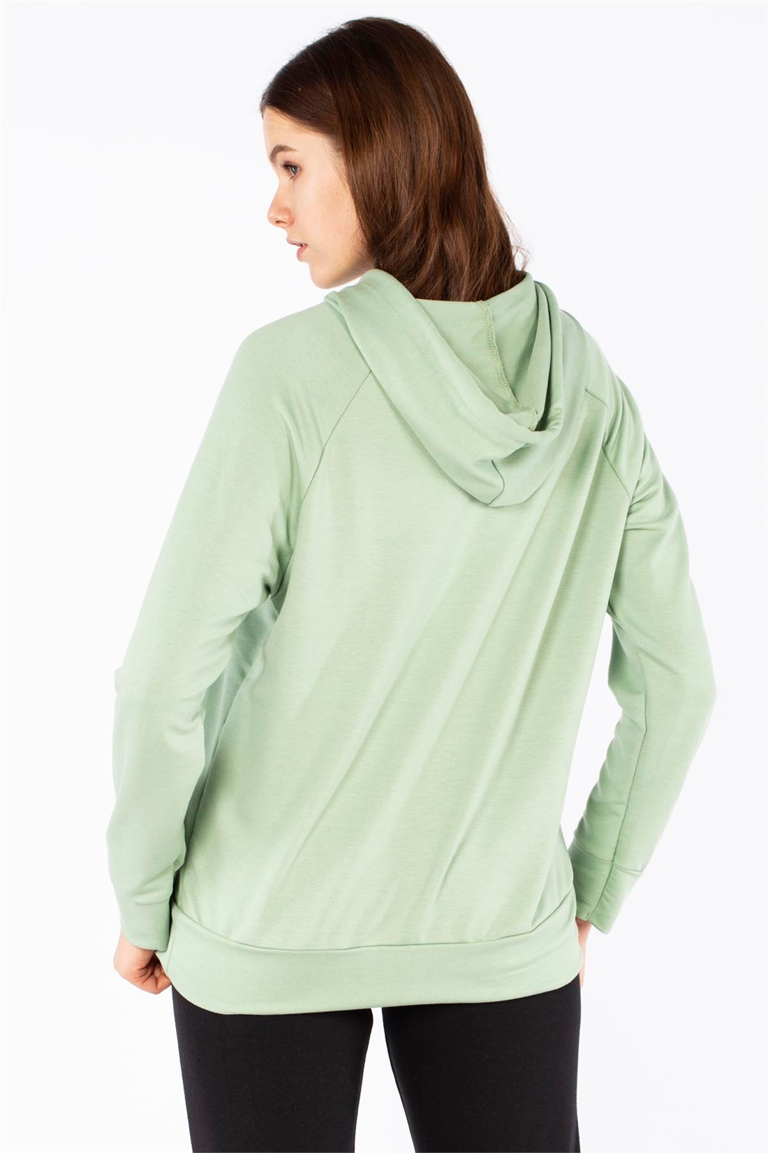 Georgia Baskılı Sweatshirt-Mint