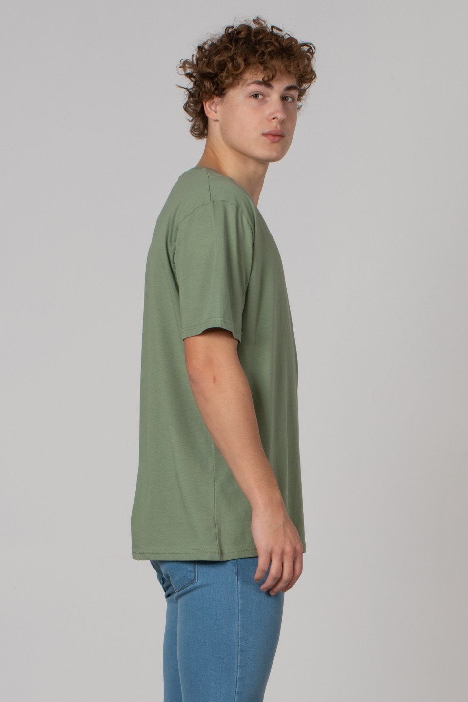 Göğüs yazı baskılı t-shirt-2624 Elma