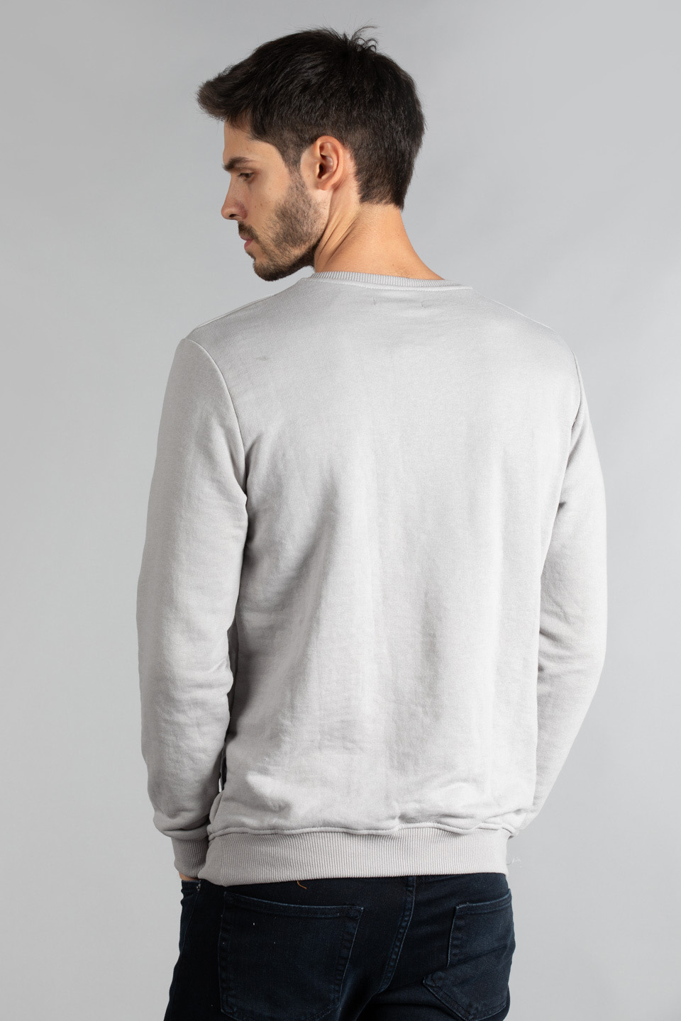 Good things yazı baskılı sweatshirt-4020 Gri