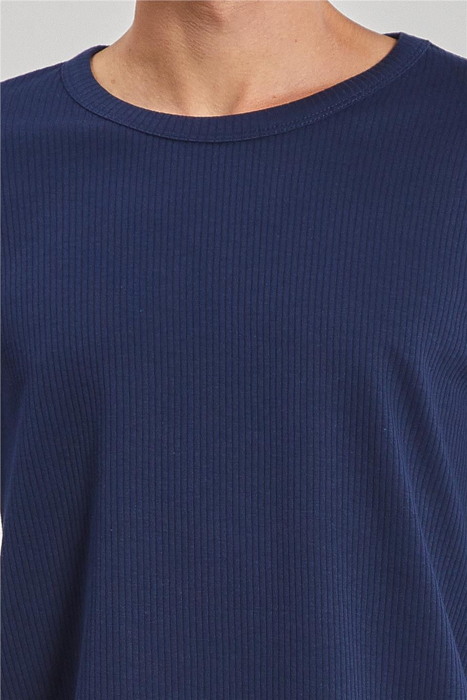 İnterlok Erkek Sweat - İndigo
