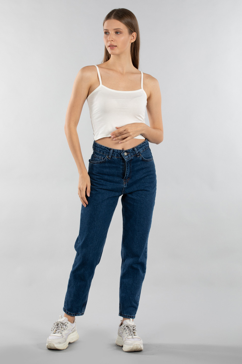 İp askılı atlet-9593 Ekru