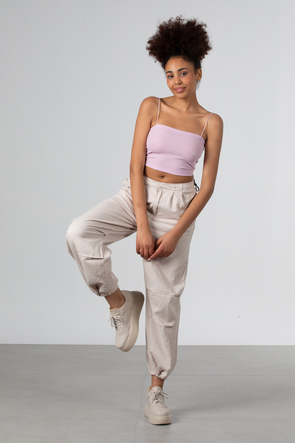 İp askılı crop body-S0011147 Lila