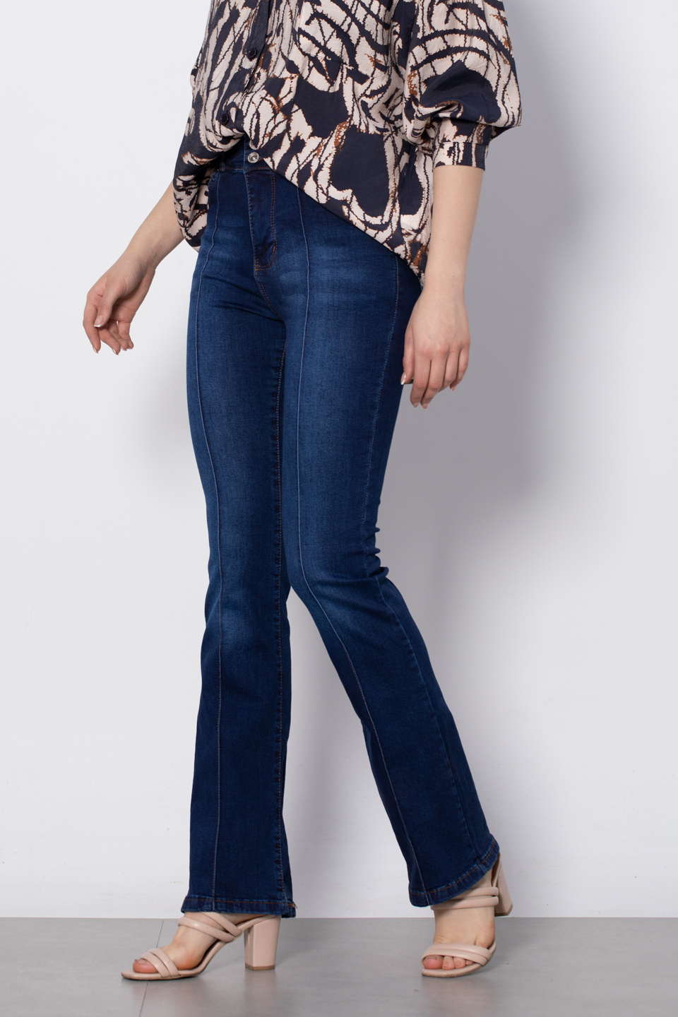 İspanyol Paça Pantolon - T.Lacivert