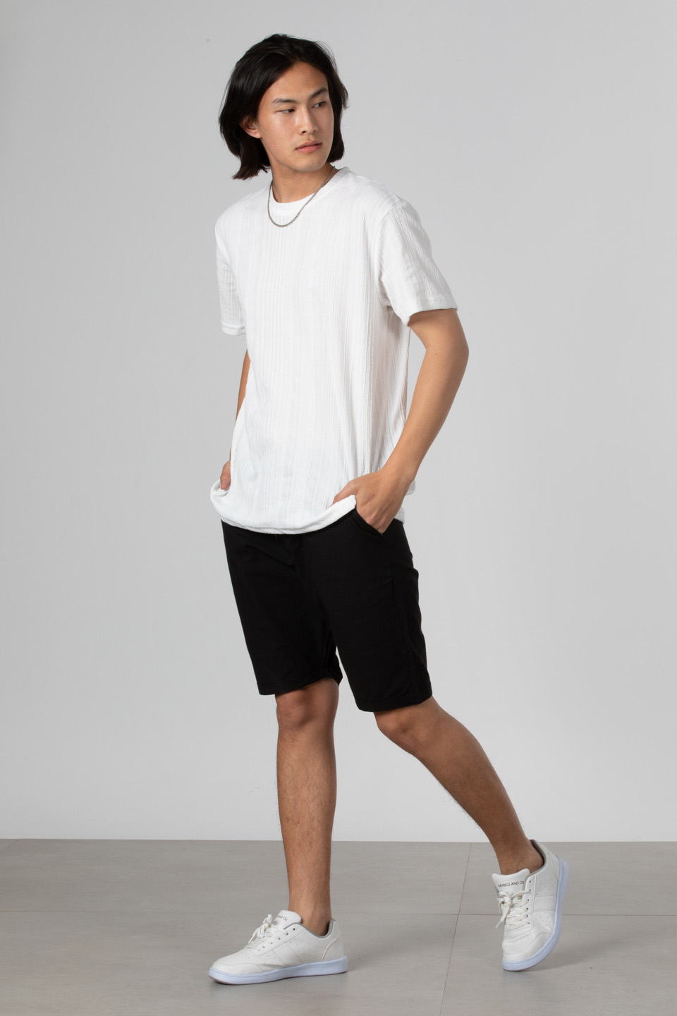 Jakar bisiklet yaka t-shirt-8026 Beyaz