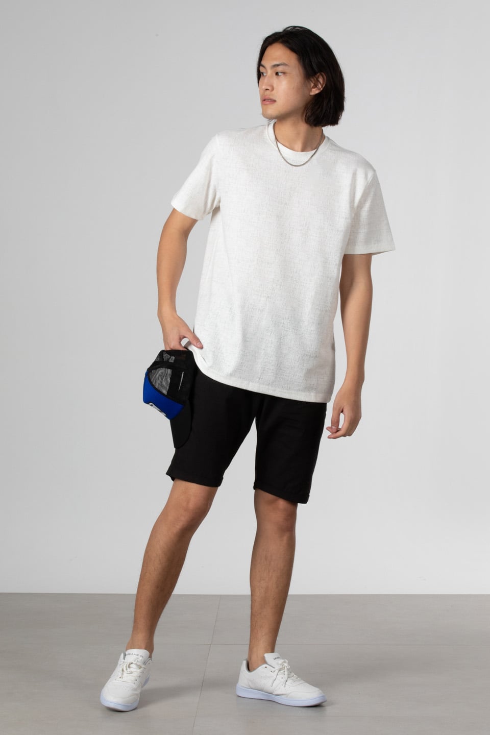 Jakar bisiklet yaka t-shirt-8033 Beyaz