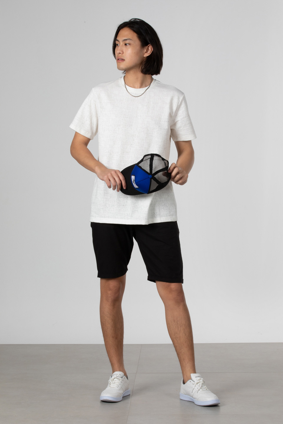 Jakar bisiklet yaka t-shirt-8033 Beyaz