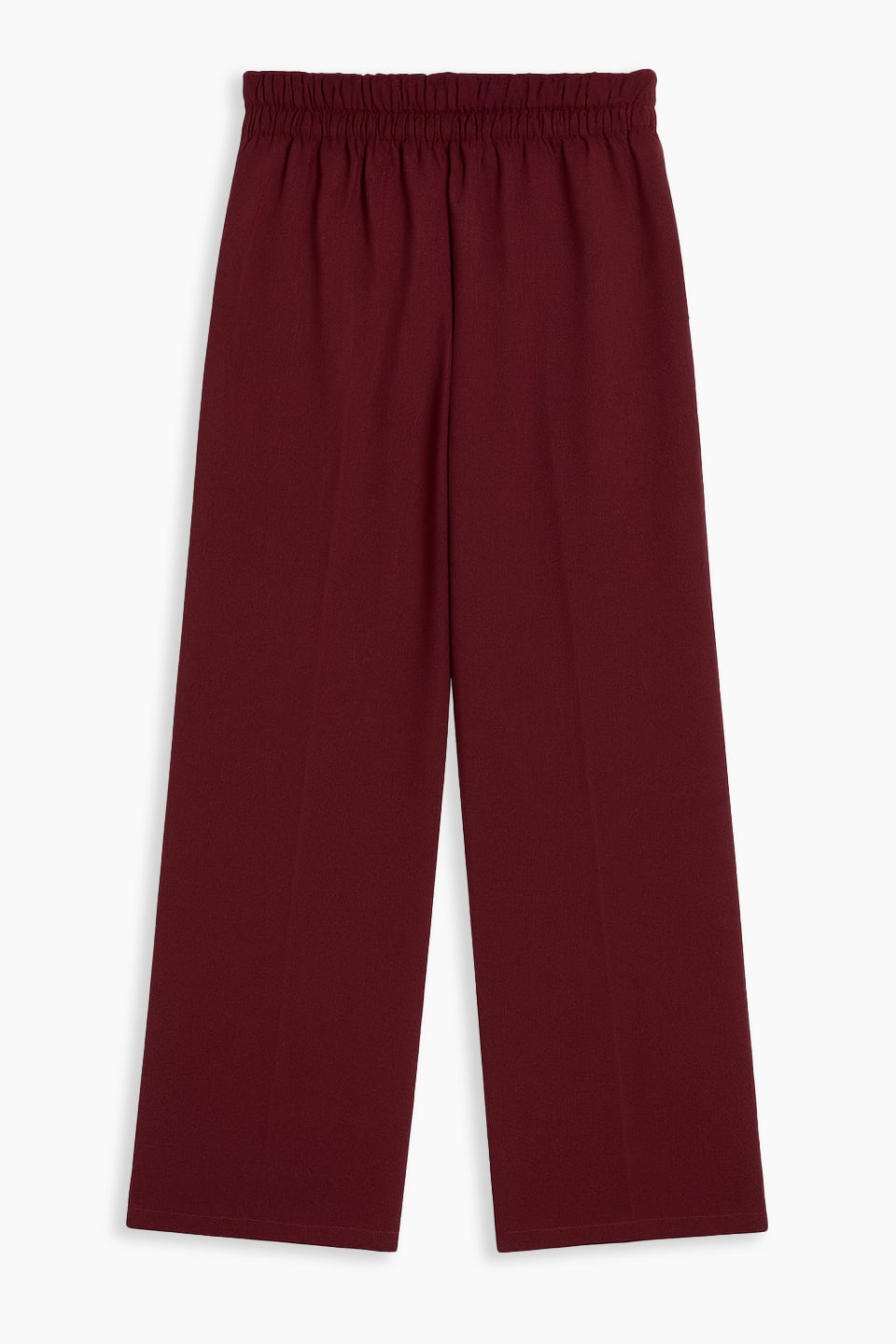 Kadın Beli Lastikli Palazzo Pantolon - Bordo