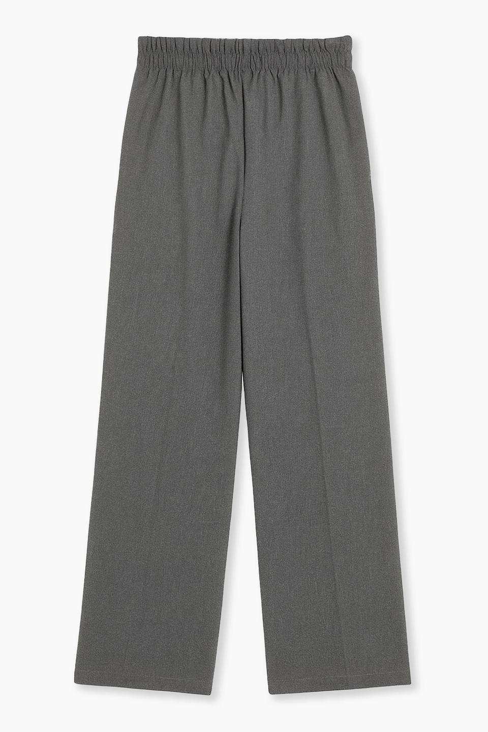 Kadın Beli Lastikli Palazzo Pantolon - Okul Gri