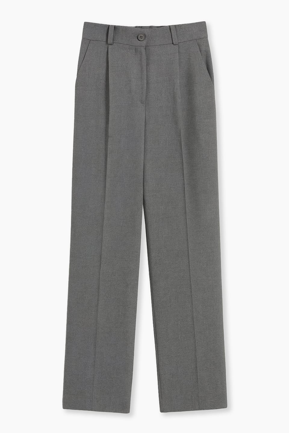 Kadın Beli Lastikli Palazzo Pantolon - Okul Gri