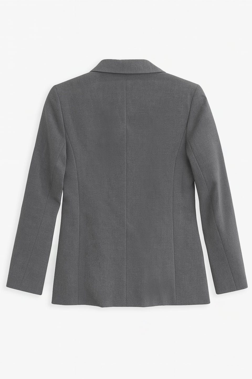 Kadın Çift Düğmeli Blazer Ceket - Okul Gri