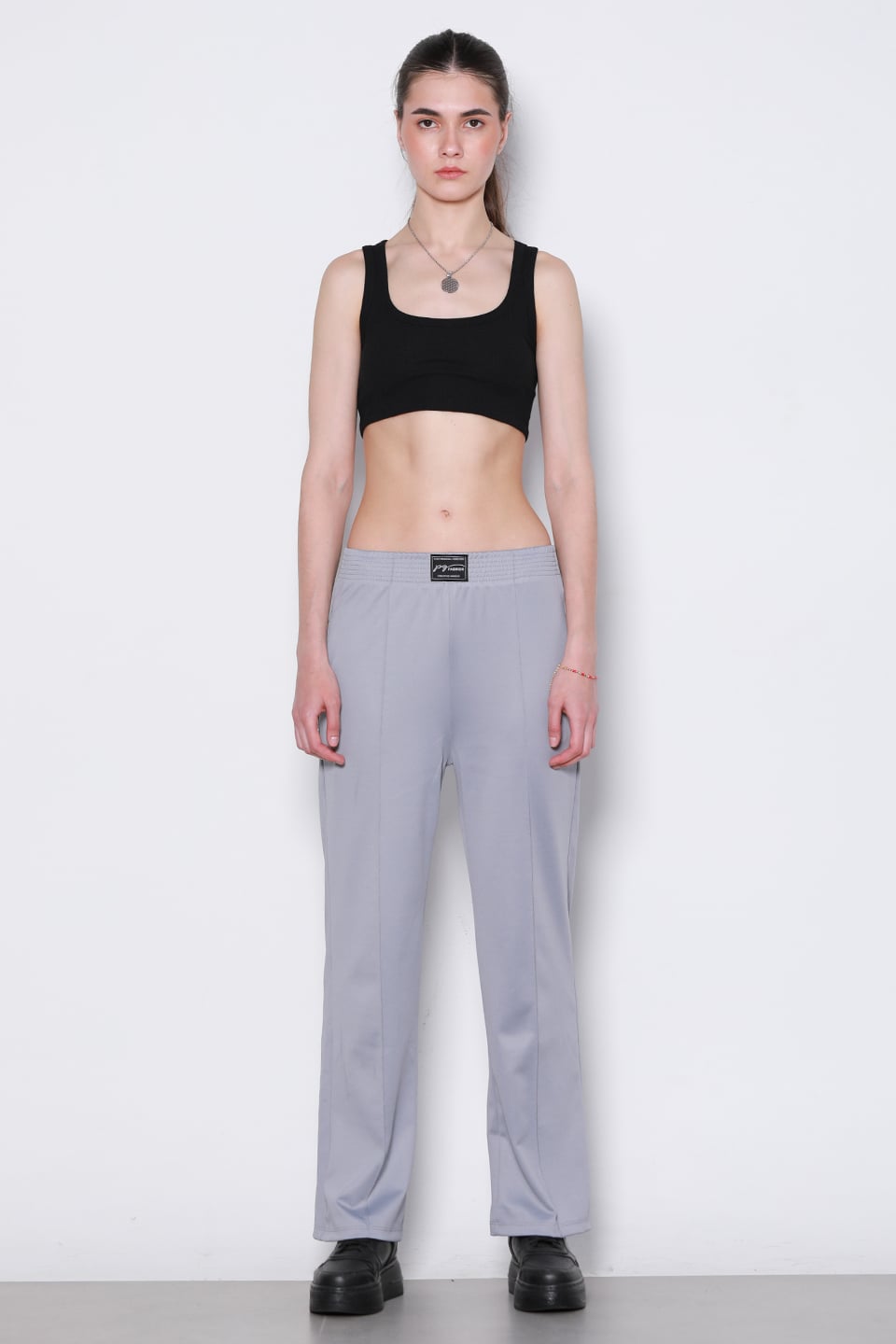 Kalın askılı crop body-DVN0709 Siyah