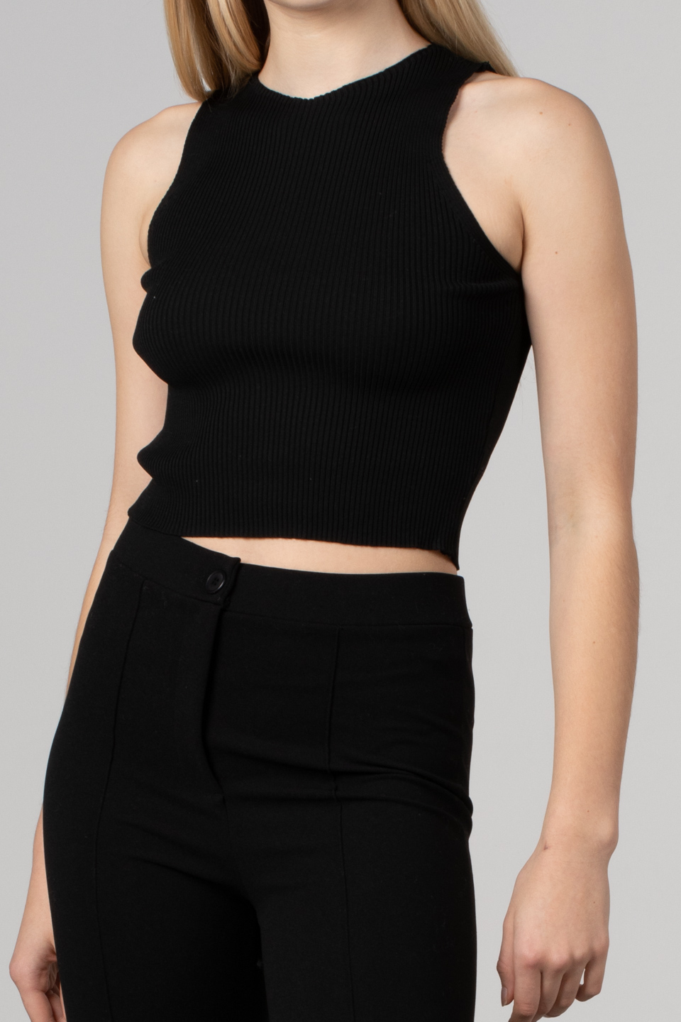 Kalın askılı kısa body-8951 Siyah
