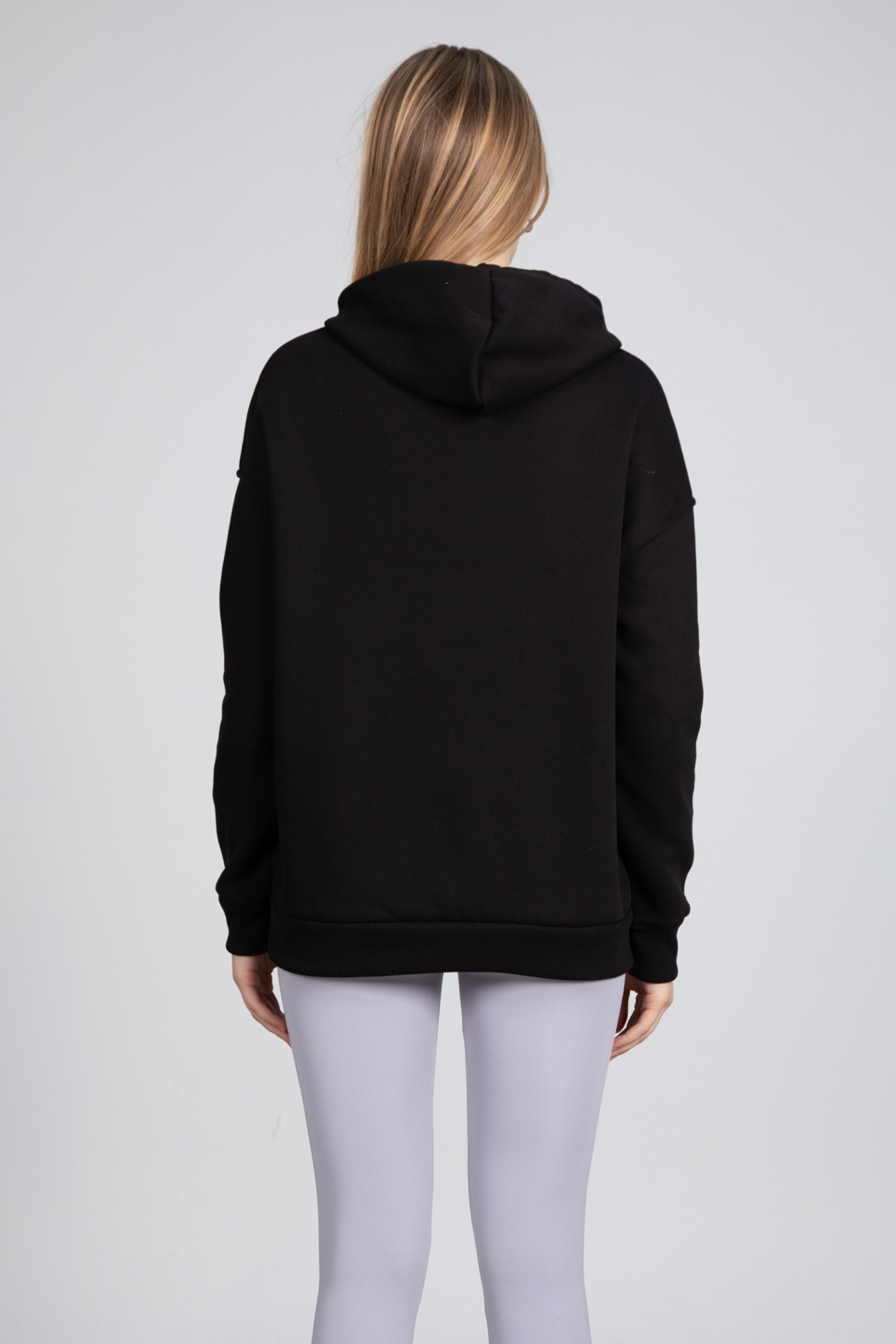 Kapüşonlu Cepli Sweatshirt - Siyah