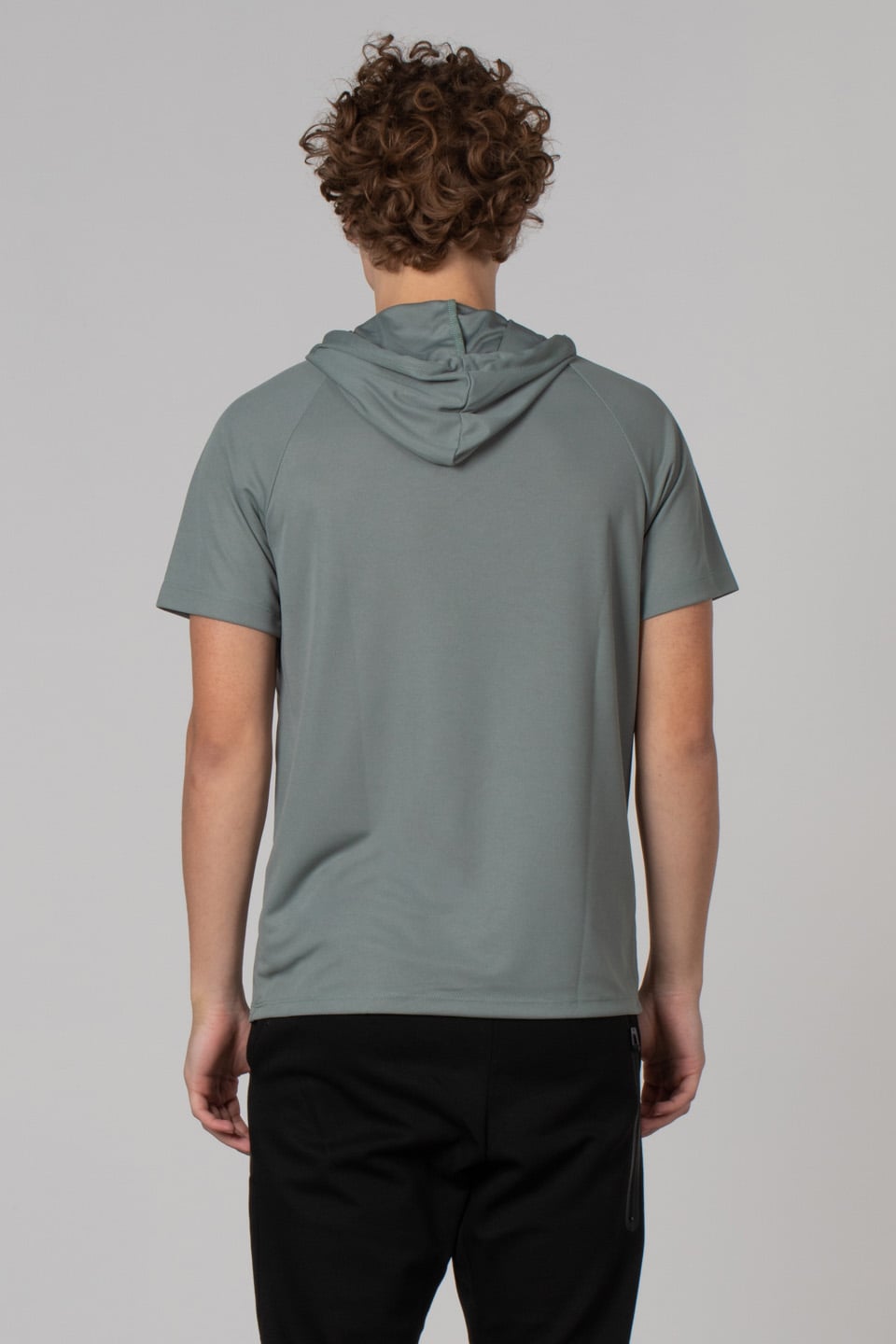 Kapüşonlu sporcu t-shirt-RAGNA Pastel Haki 