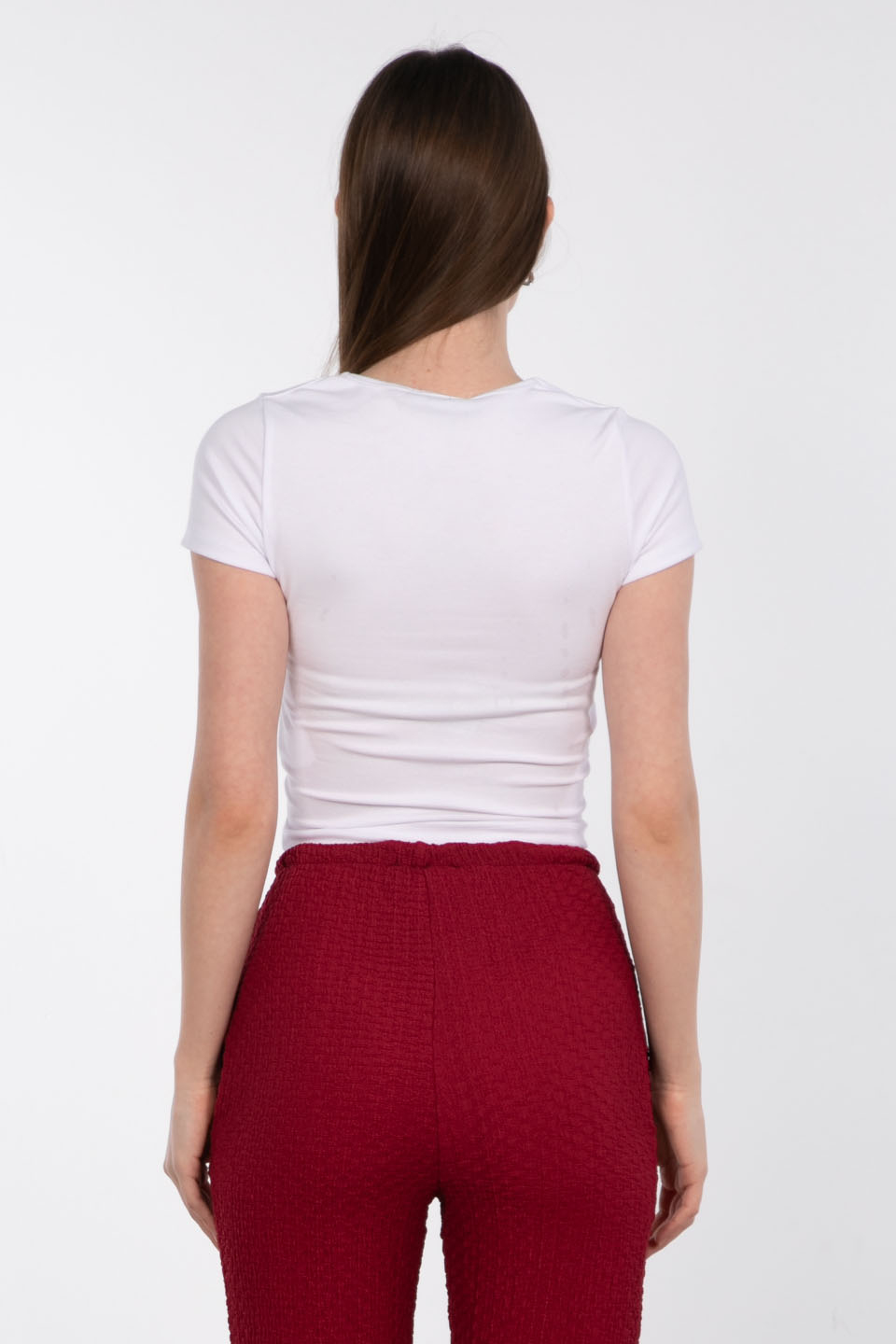 Kare yaka basic body-3872-2 Beyaz