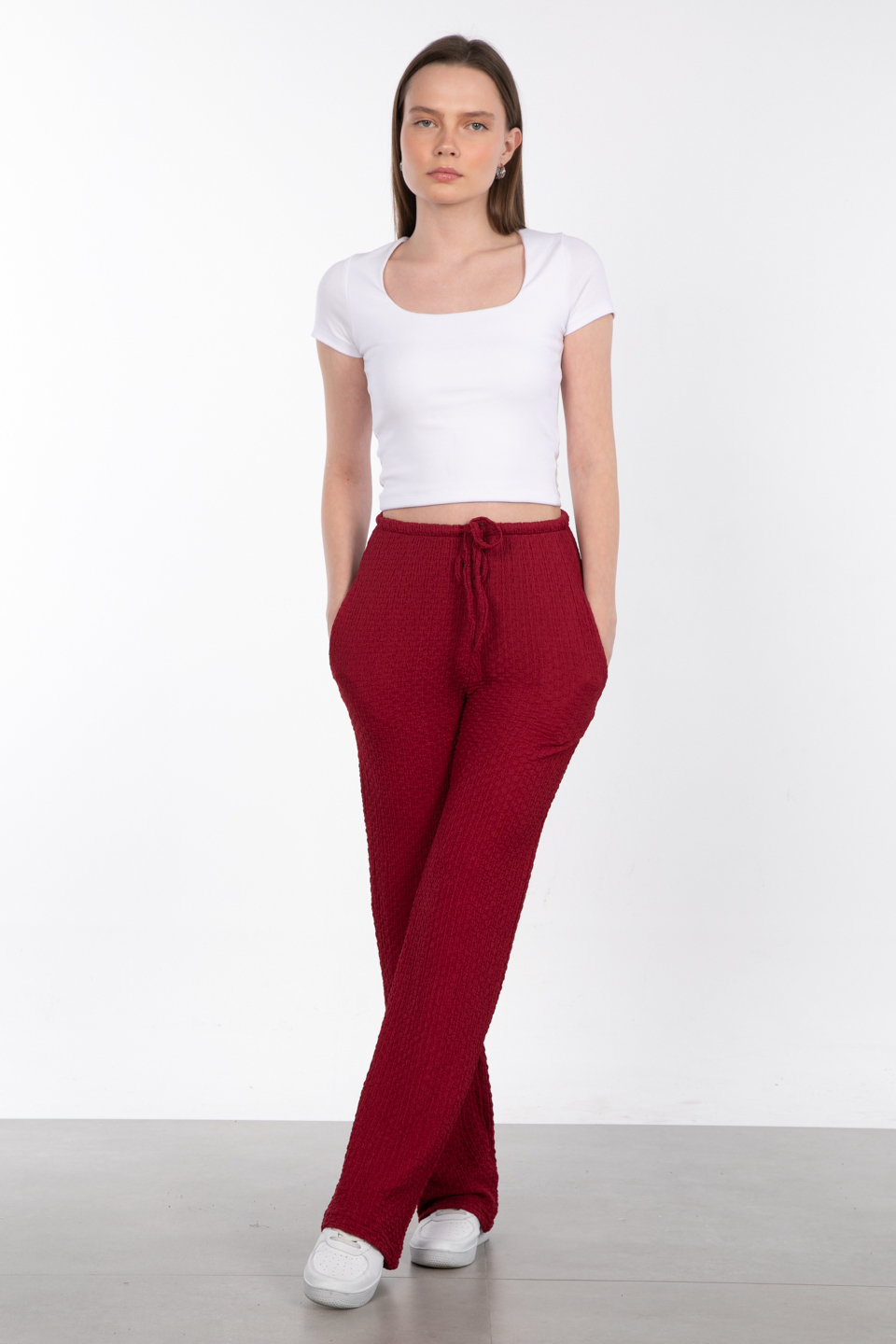 Kare yaka basic body-3872-2 Beyaz