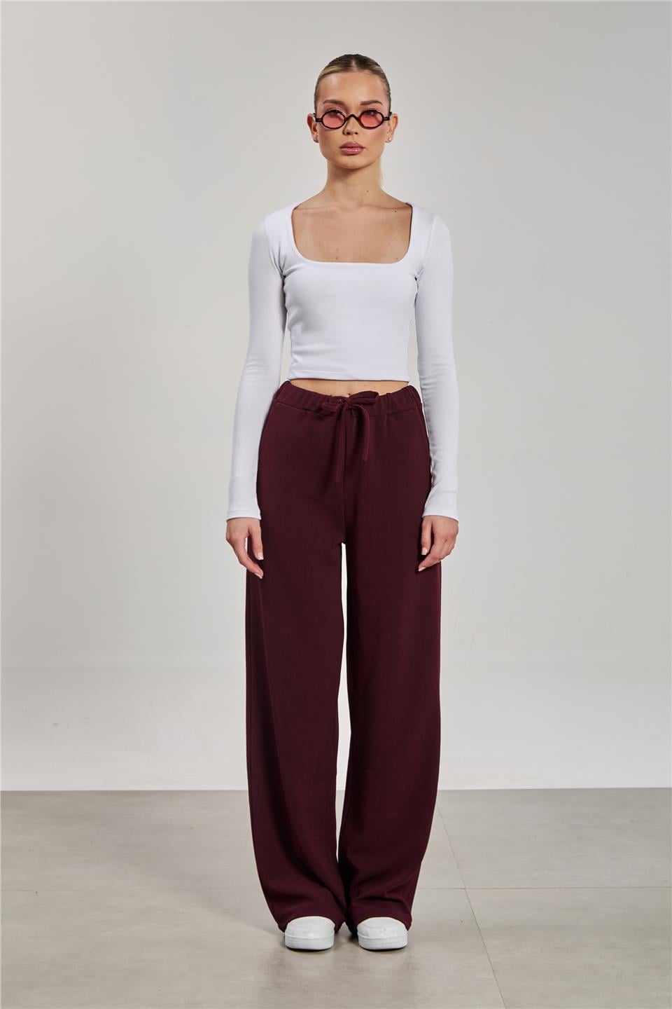 Kare yaka body-3713 Beyaz