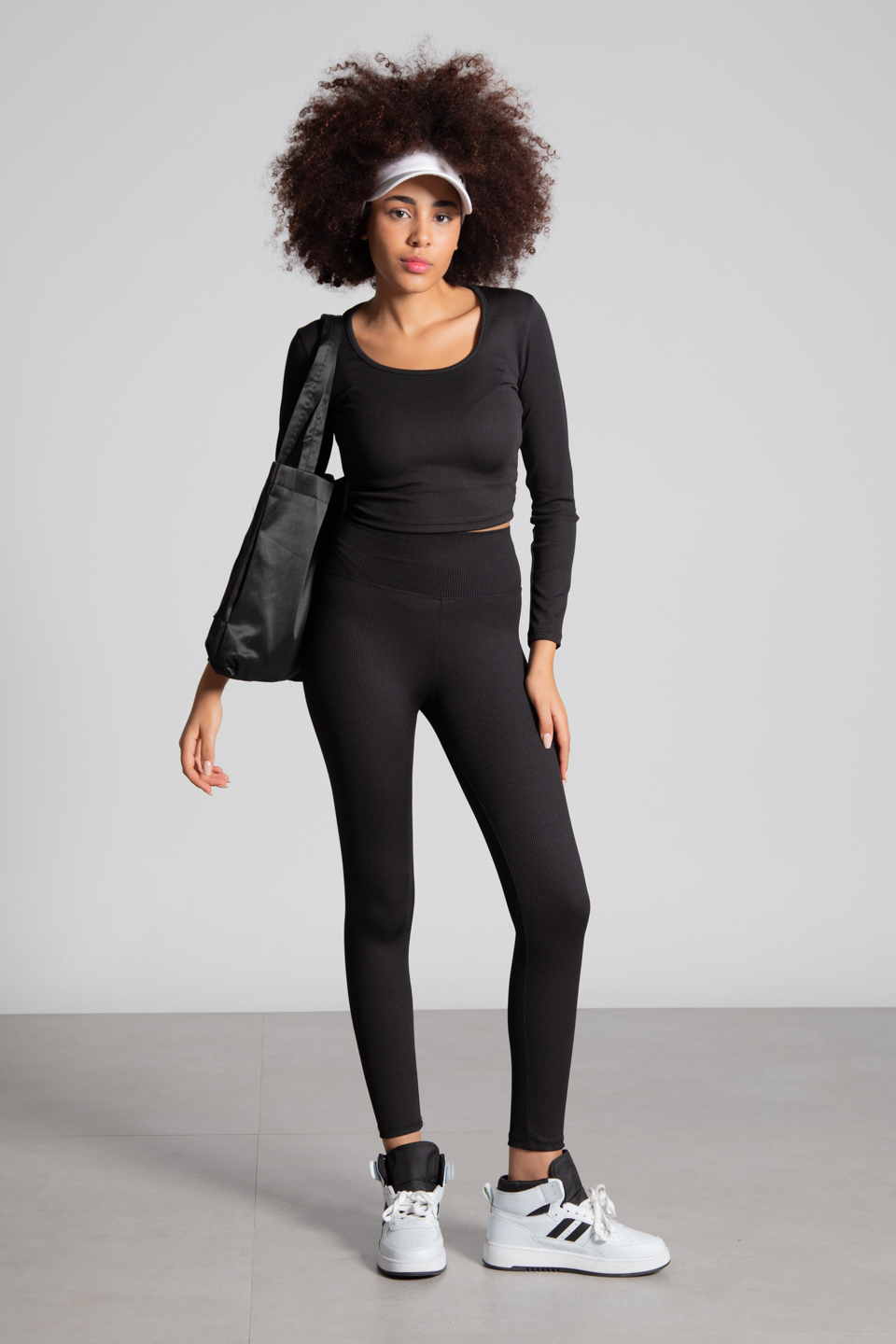 Kare yaka body-DVN0479 Siyah