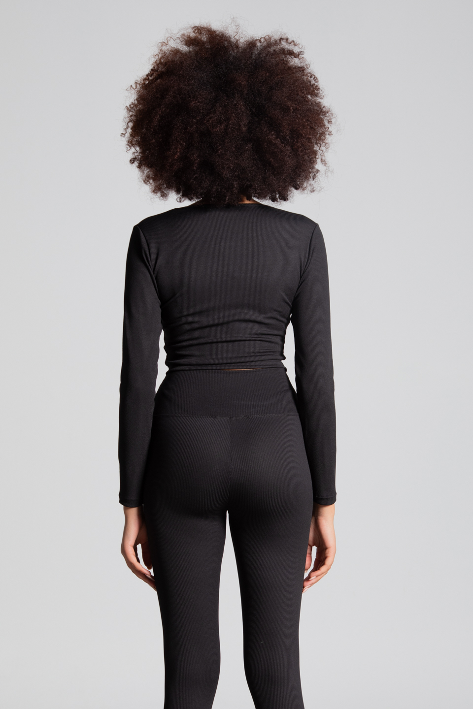 Kare yaka body-DVN0479 Siyah